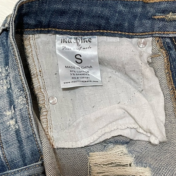 Machine Jeans Women High Waisted Shorts Denim Size S - Picture 9 of 9
